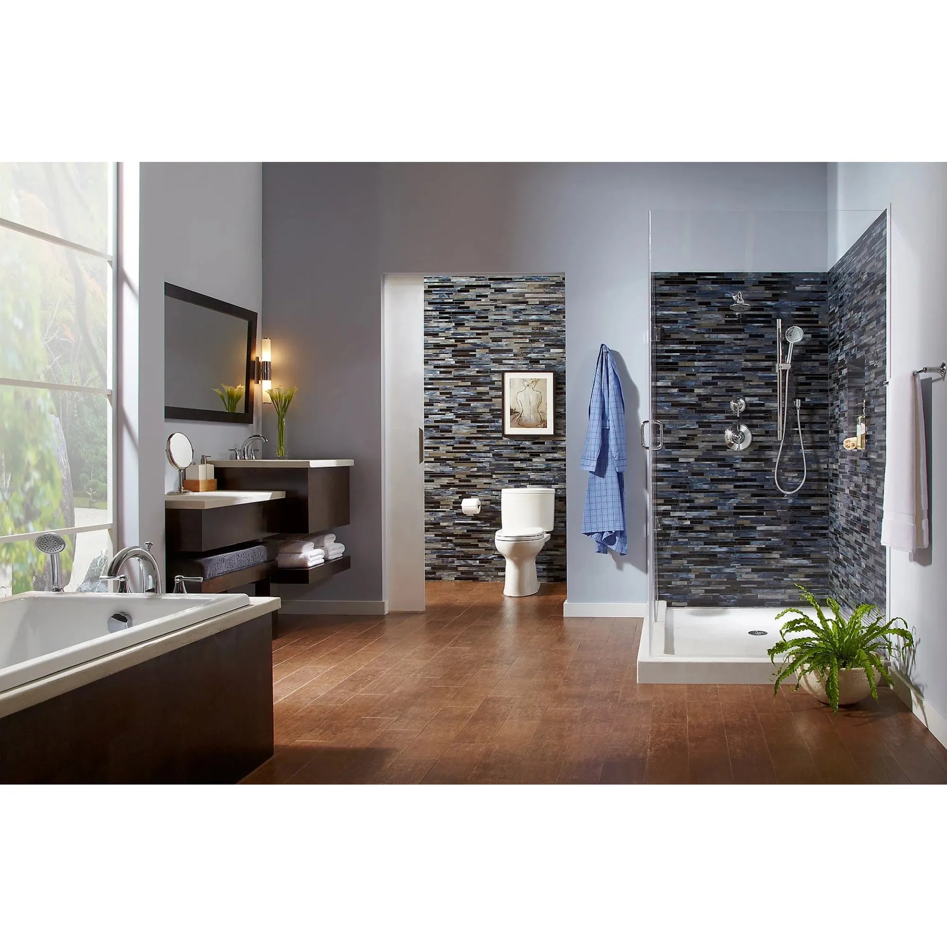 TOTO Drake II Cotton Right Lever Elongated Bowl Two Piece Toilet and Tank