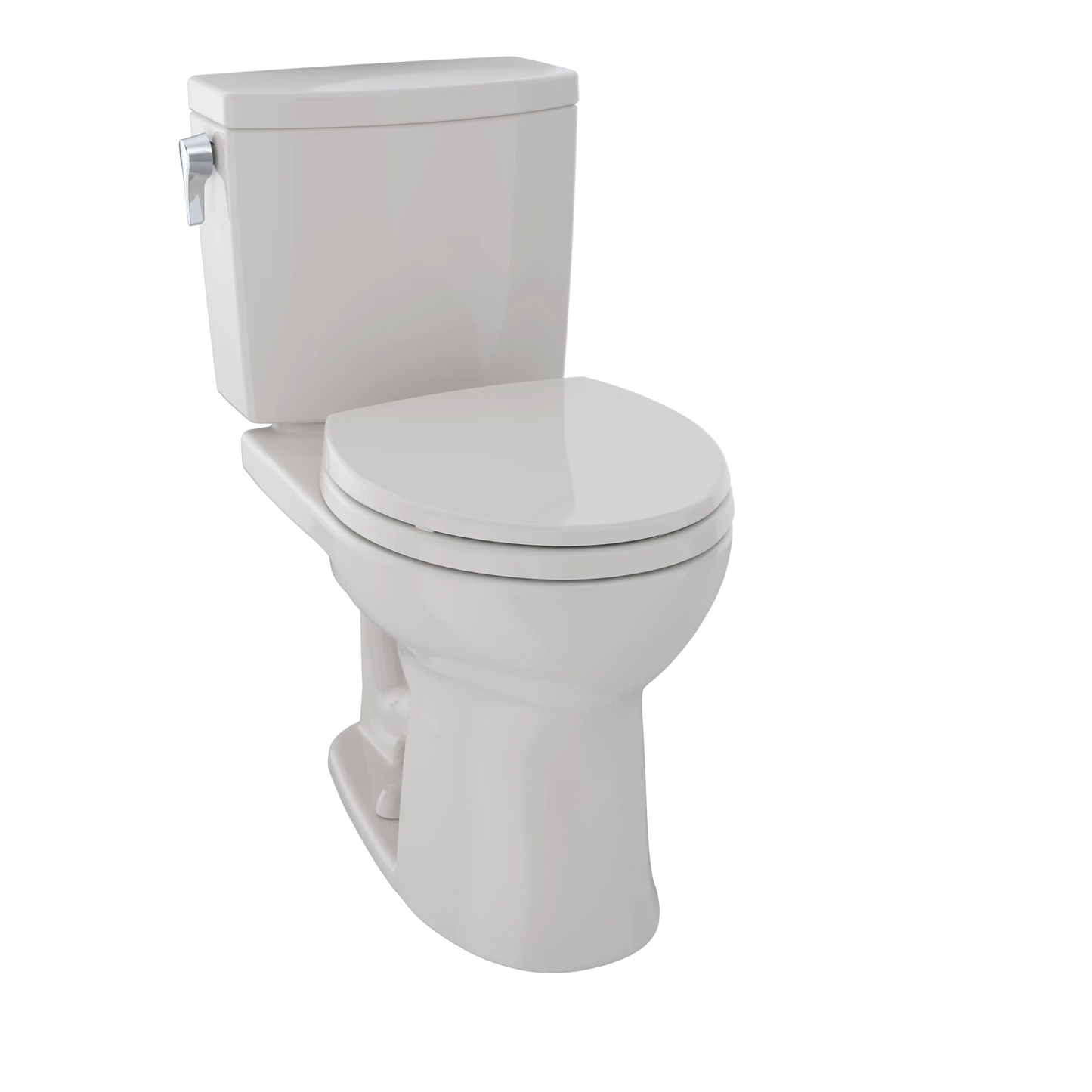TOTO Drake II Sedona Beige Left Lever 1G Round Front Two-Piece Toilet
