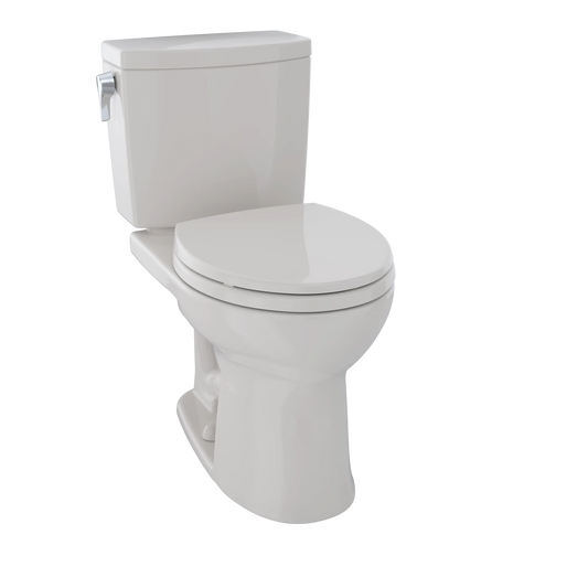 TOTO Drake II Sedona Beige Left Lever 1G Round Front Two-Piece Toilet