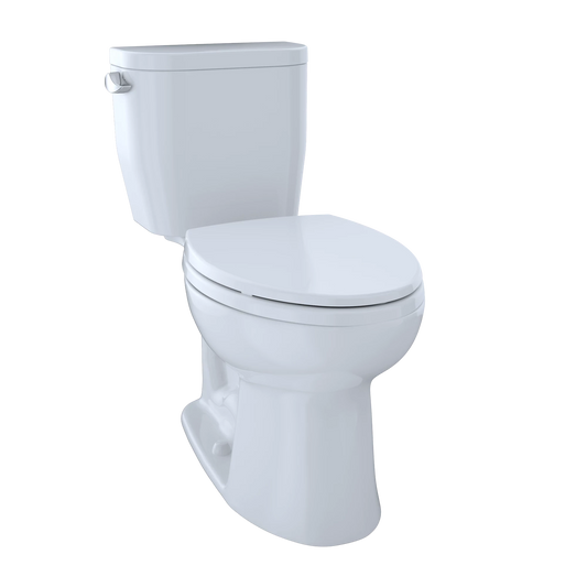 TOTO Entrada Cotton Left Lever Elongated Front Close Coupled Toilet