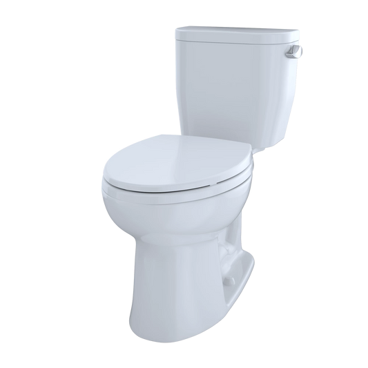 TOTO Entrada Cotton Right Lever Elongated Front Close Coupled Toilet