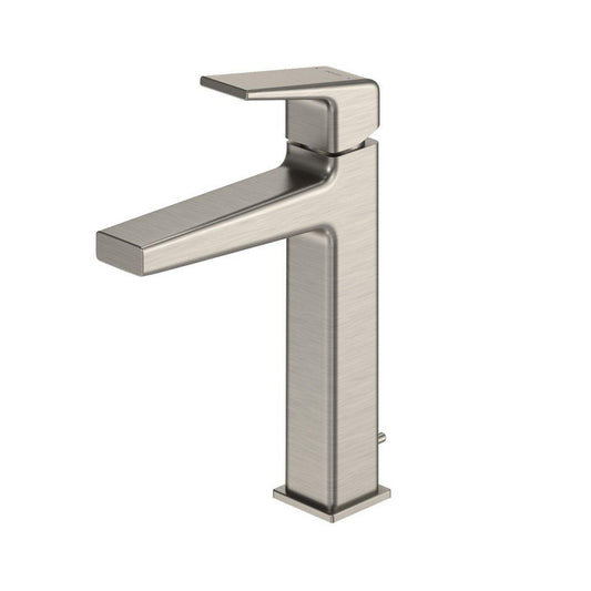 TOTO GB 1.2 GPM Brushed Nickel Single-Handle Semi-Vessel Bathroom Sink Faucet With Drain Assembly and Comfort Glide