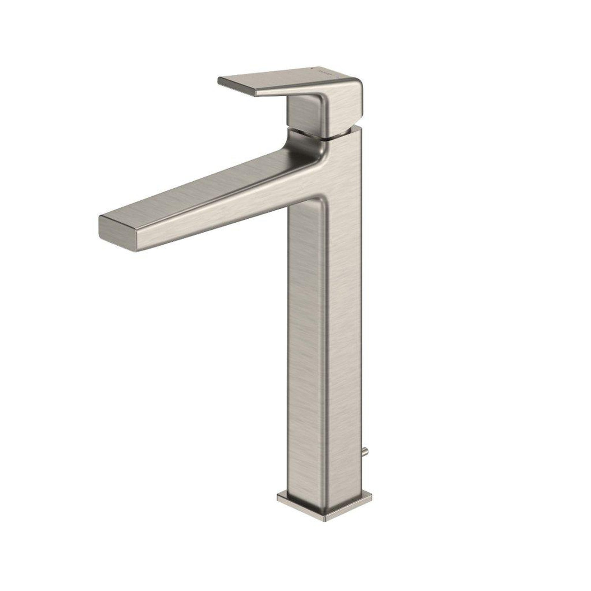 TOTO GB 1.2 GPM Brushed Nickel Single-Handle Vessel Bathroom Sink Faucet With Drain Assembly and Comfort Glide