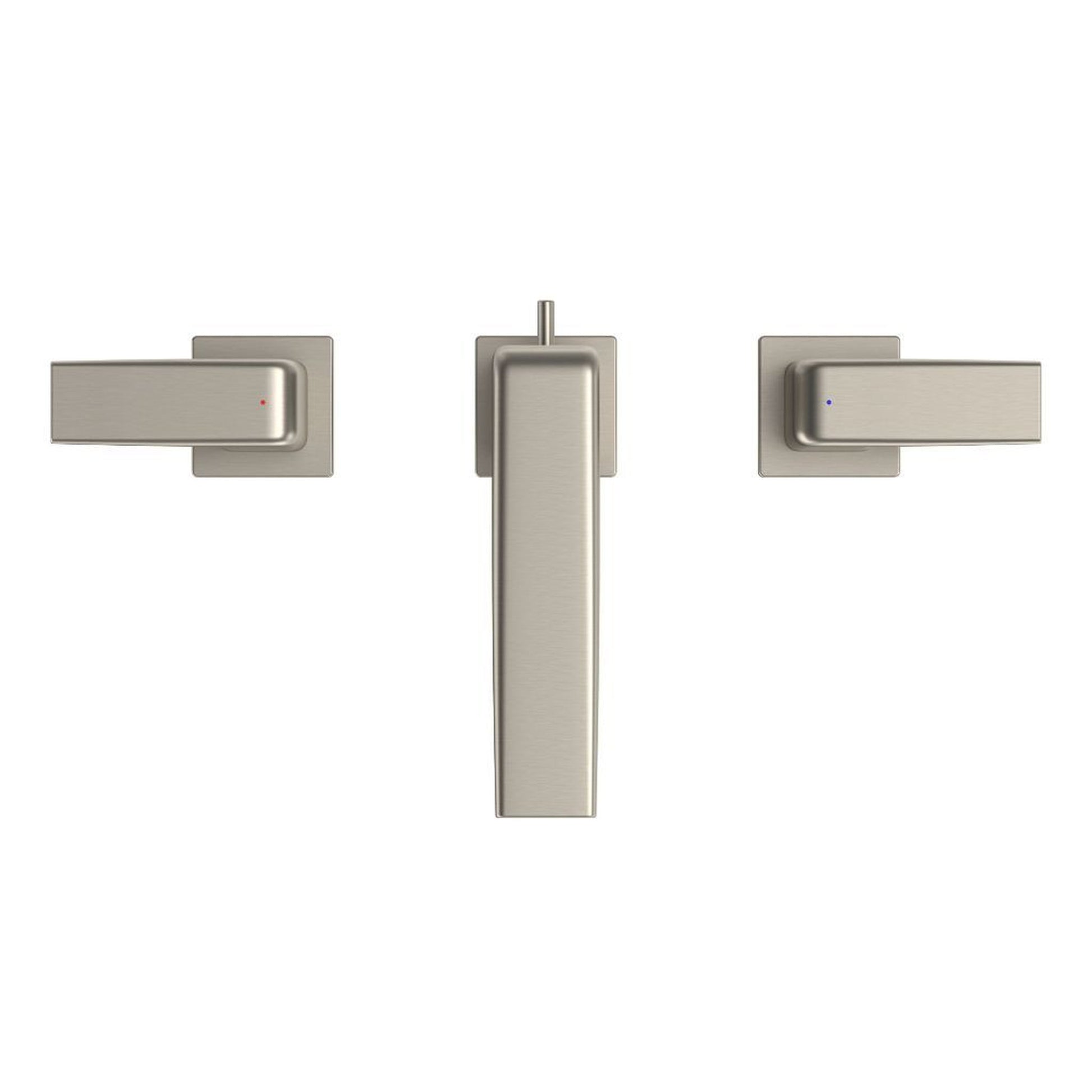 TOTO GB 1.2 GPM Brushed Nickel Two-Handle Widespread Bathroom Sink Faucet With Drain Assembly