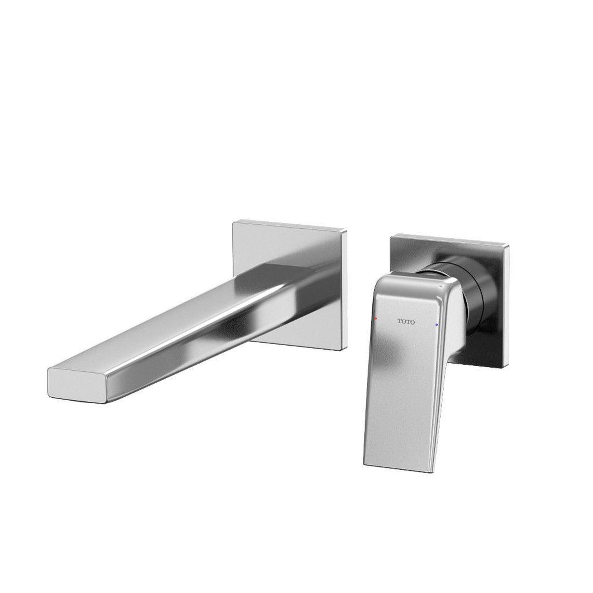 TOTO GB 1.2 GPM Polished Chrome Single-Handle Long Wall-Mounted Bathroom Sink Faucet With Comfort Glide