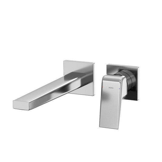 TOTO GB 1.2 GPM Polished Chrome Single-Handle Long Wall-Mounted Bathroom Sink Faucet With Comfort Glide