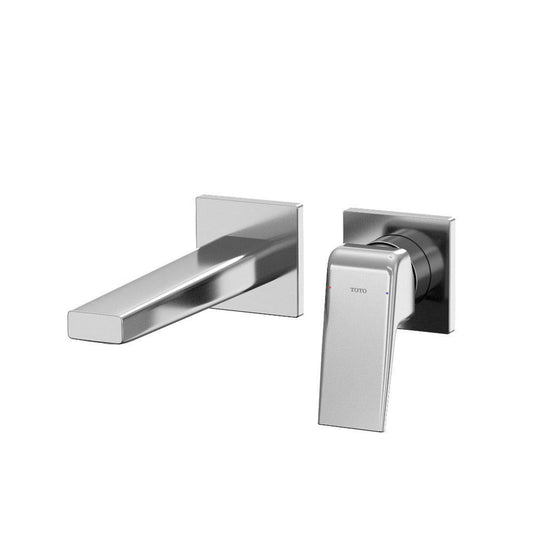TOTO GB 1.2 GPM Polished Chrome Single-Handle Short Wall-Mounted Bathroom Sink Faucet With Comfort Glide