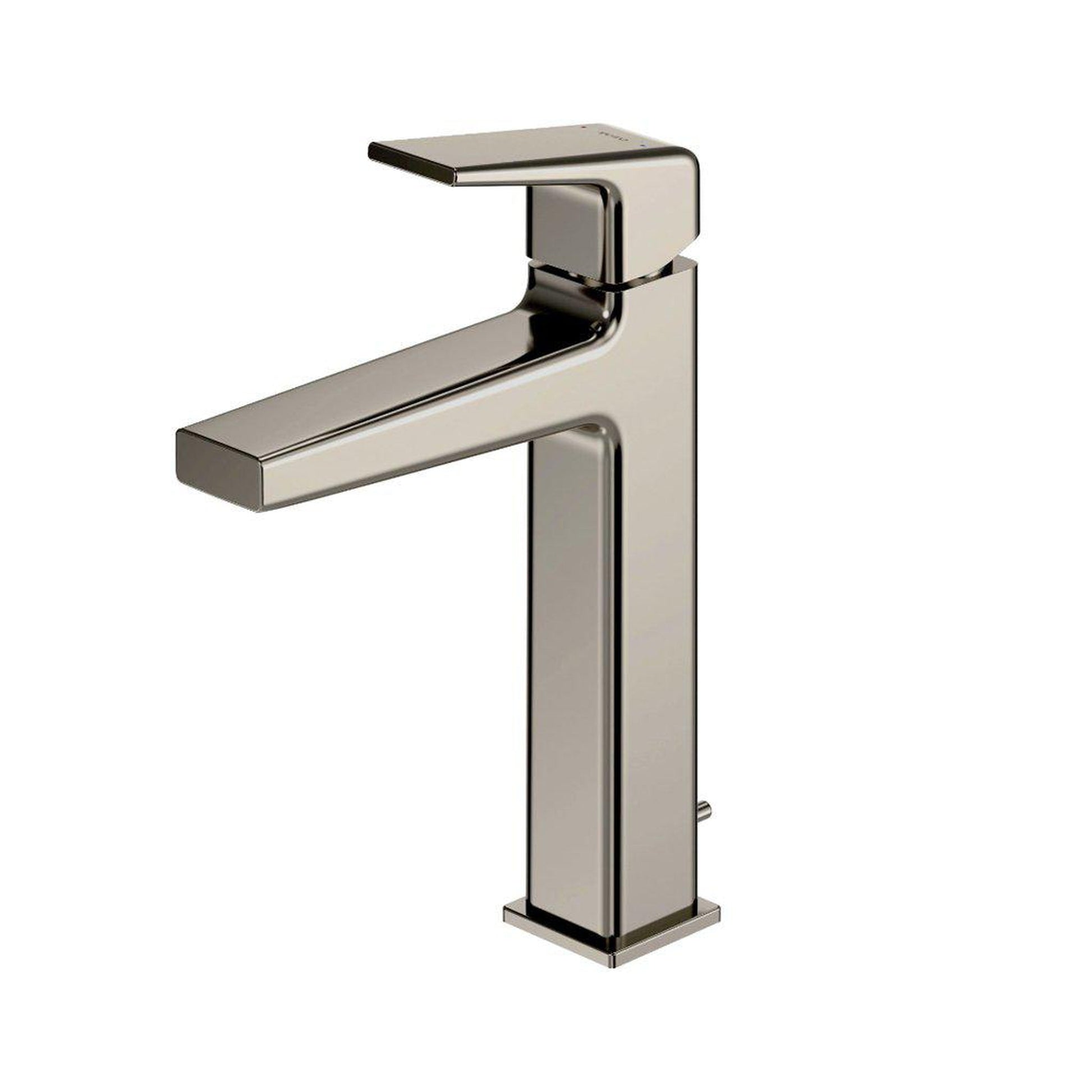 TOTO GB 1.2 GPM Polished Nickel Single-Handle Semi-Vessel Bathroom Sink Faucet With Drain Assembly and Comfort Glide