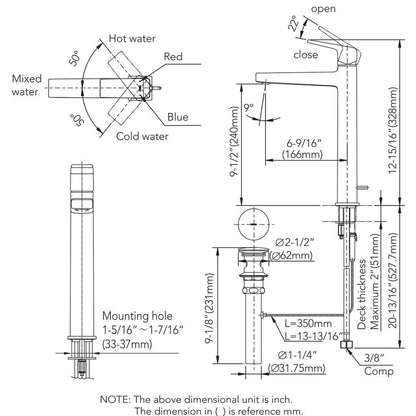 TOTO GB 1.2 GPM Polished Nickel Single-Handle Vessel Bathroom Sink Faucet With Drain Assembly and Comfort Glide