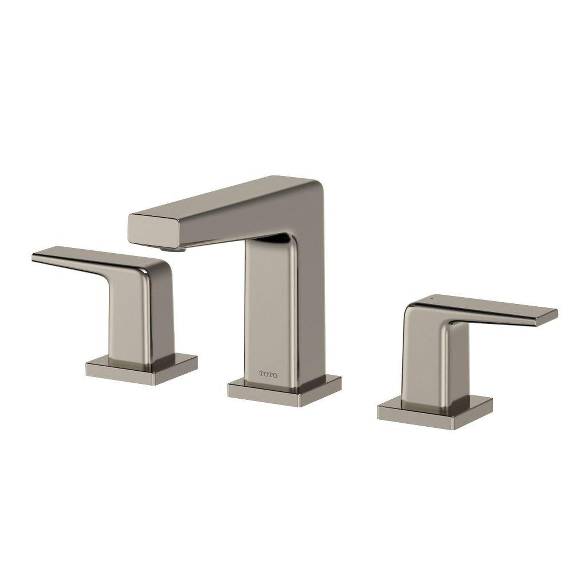 TOTO GB 1.2 GPM Polished Nickel Two-Handle Widespread Bathroom Sink Faucet With Drain Assembly