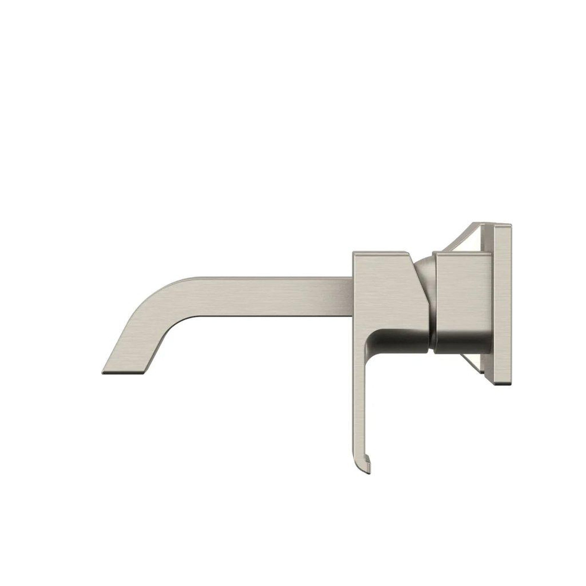 TOTO GC Brushed Nickel 1.2 GPM Single-Handle Wall-Mounted Short Bathroom Sink Faucet With Comfort Glide