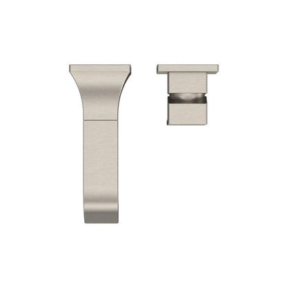 TOTO GC Brushed Nickel 1.2 GPM Single-Handle Wall-Mounted Short Bathroom Sink Faucet With Comfort Glide