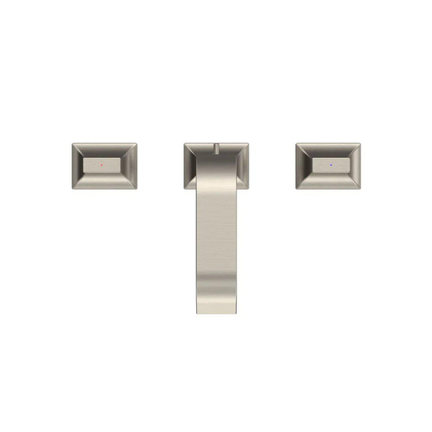 TOTO GC Brushed Nickel 1.2 GPM Two-Handle Widespread Bathroom Sink Faucet With Drain Assembly