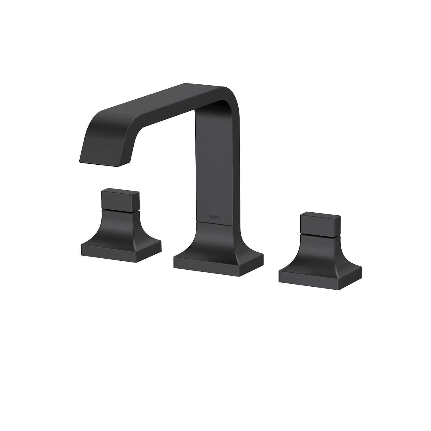 TOTO GC Matte Black Three-Hole Roman Tub Filler Trim