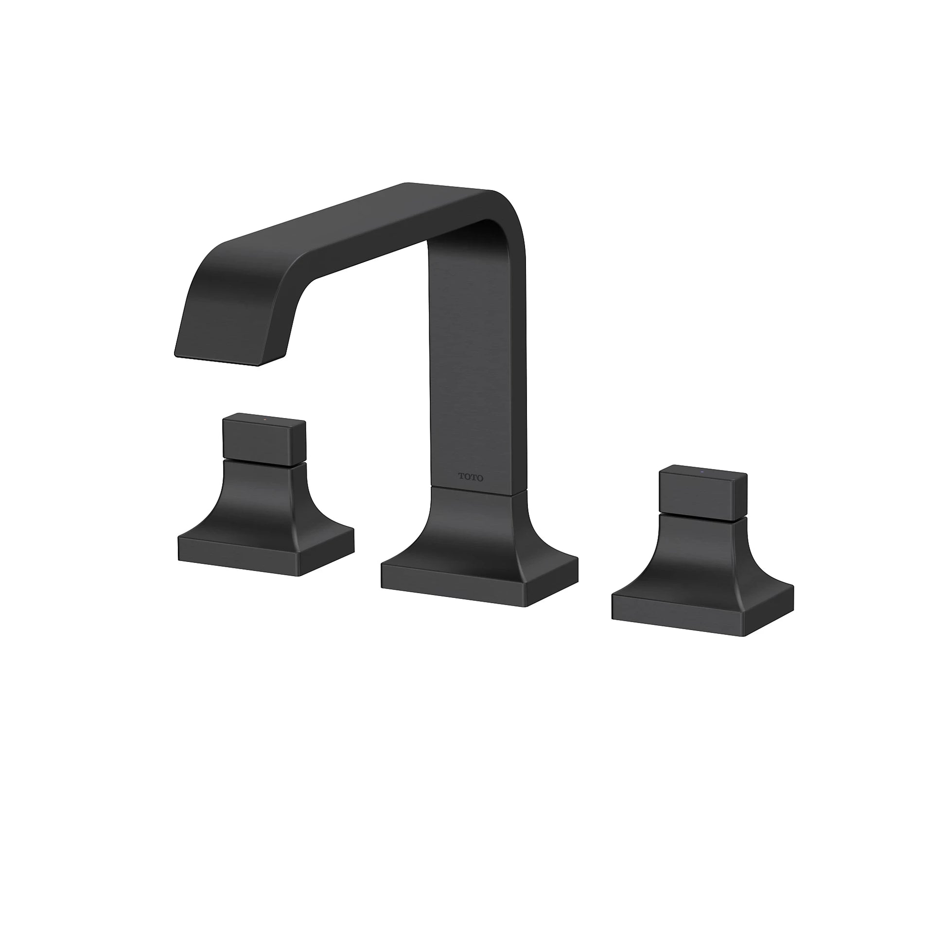 TOTO GC Matte Black Three-Hole Roman Tub Filler Trim