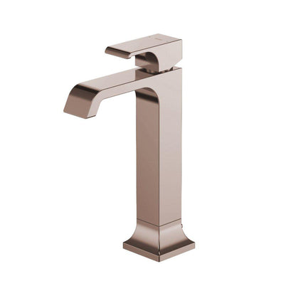 TOTO GC Polished Bronze 1.2 GPM Single-Handle Vessel Bathroom Sink Faucet With Comfort Glide