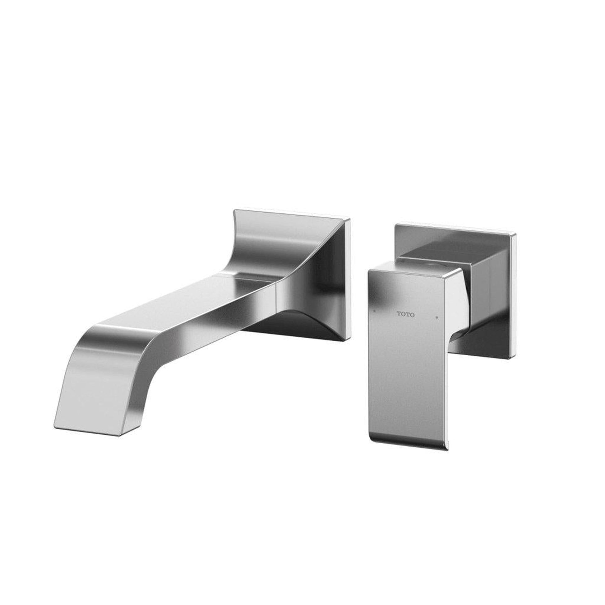 TOTO GC Polished Chrome 1.2 GPM Single-Handle Wall-Mounted Long Bathroom Sink Faucet With Comfort Glide