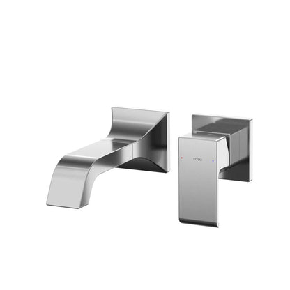 TOTO GC Polished Chrome 1.2 GPM Single-Handle Wall-Mounted Short Bathroom Sink Faucet With Comfort Glide