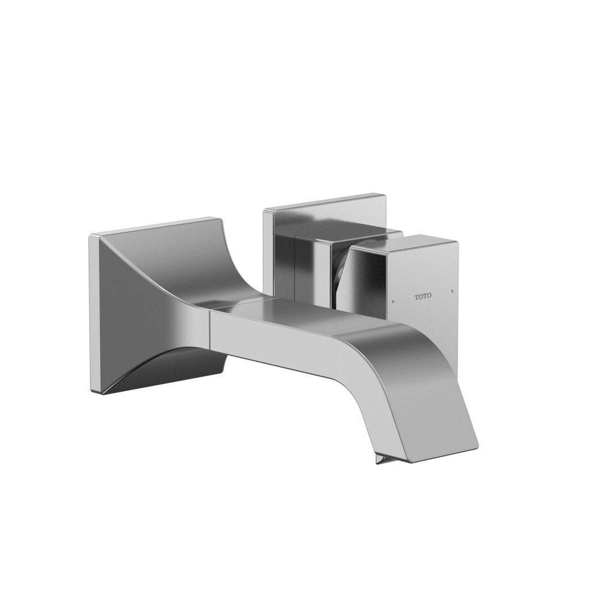 TOTO GC Polished Chrome 1.2 GPM Single-Handle Wall-Mounted Short Bathroom Sink Faucet With Comfort Glide