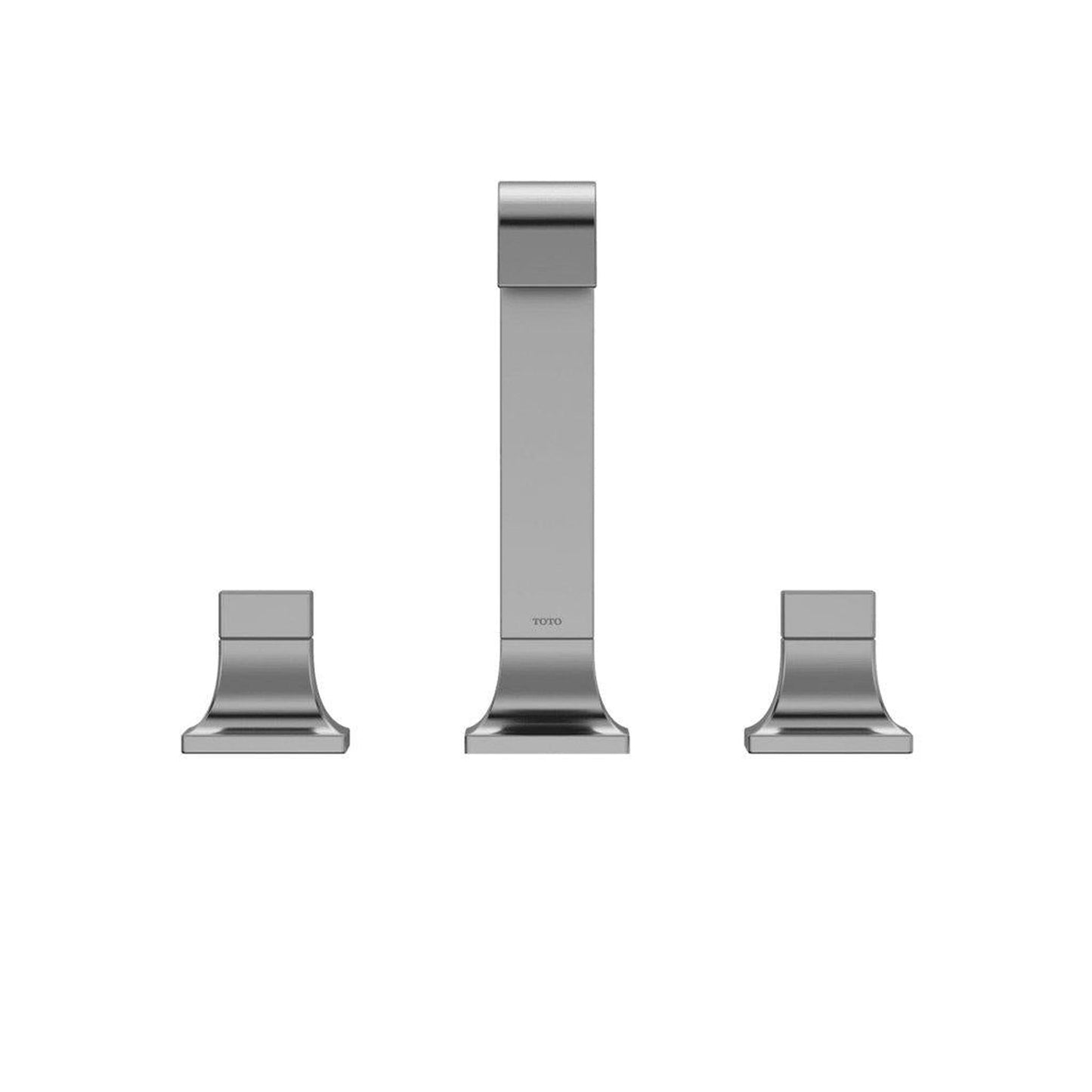 TOTO GC Polished Chrome 1.2 GPM Two-Handle Widespread Bathroom Sink Faucet With Drain Assembly