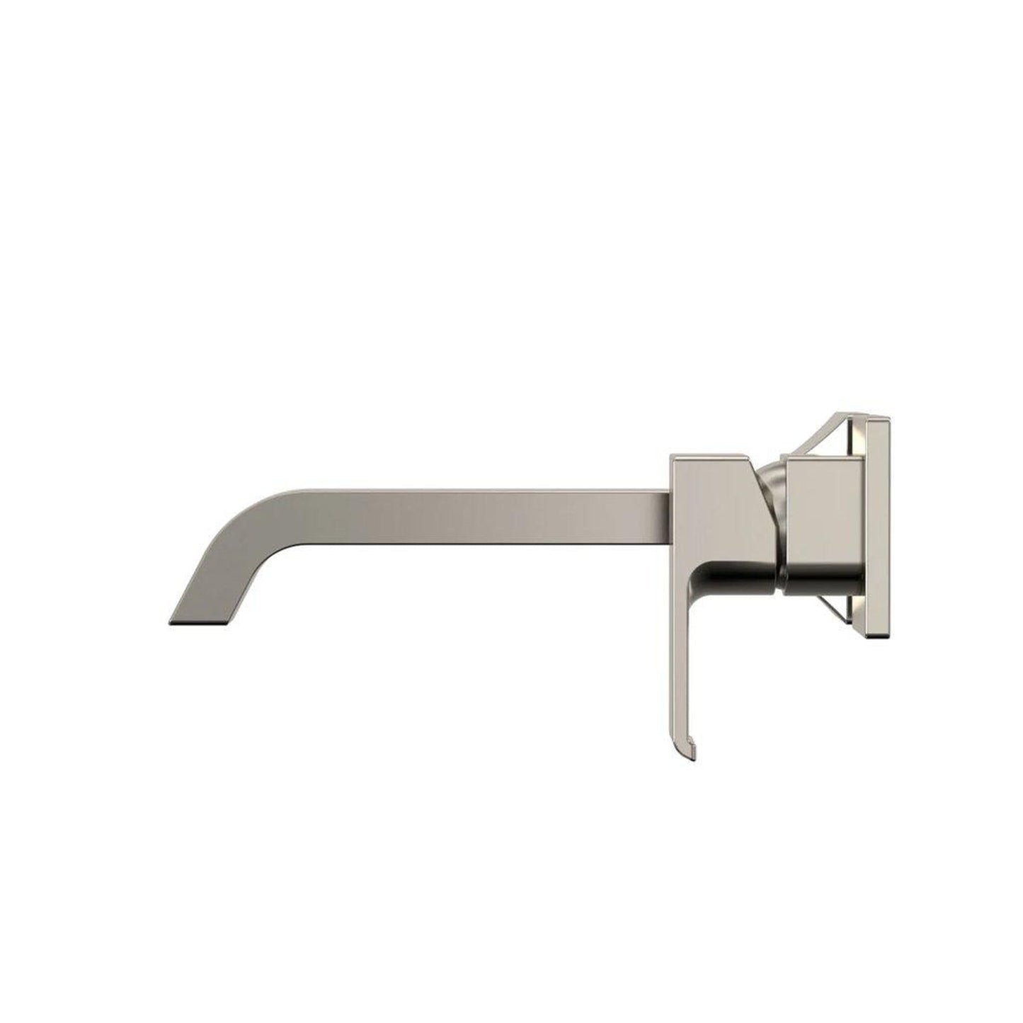 TOTO GC Polished Nickel 1.2 GPM Single-Handle Wall-Mounted Long Bathroom Sink Faucet With Comfort Glide
