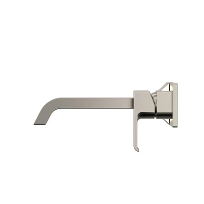 TOTO GC Polished Nickel 1.2 GPM Single-Handle Wall-Mounted Long Bathroom Sink Faucet With Comfort Glide