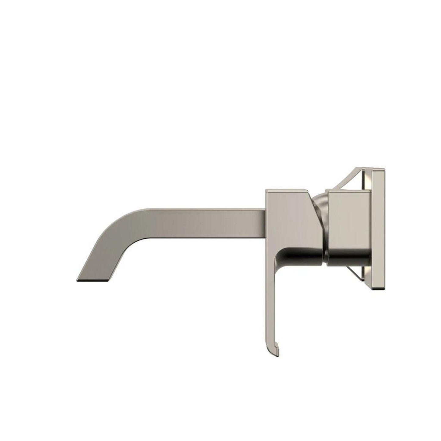 TOTO GC Polished Nickel 1.2 GPM Single-Handle Wall-Mounted Short Bathroom Sink Faucet With Comfort Glide