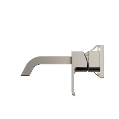 TOTO GC Polished Nickel 1.2 GPM Single-Handle Wall-Mounted Short Bathroom Sink Faucet With Comfort Glide