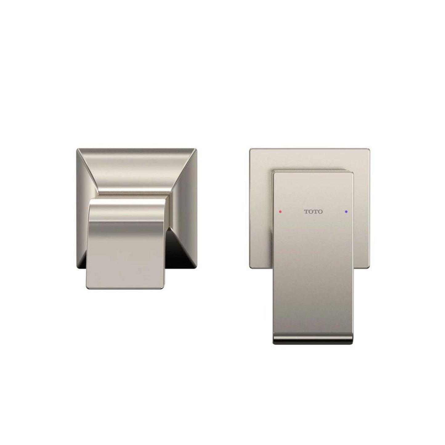 TOTO GC Polished Nickel 1.2 GPM Single-Handle Wall-Mounted Short Bathroom Sink Faucet With Comfort Glide