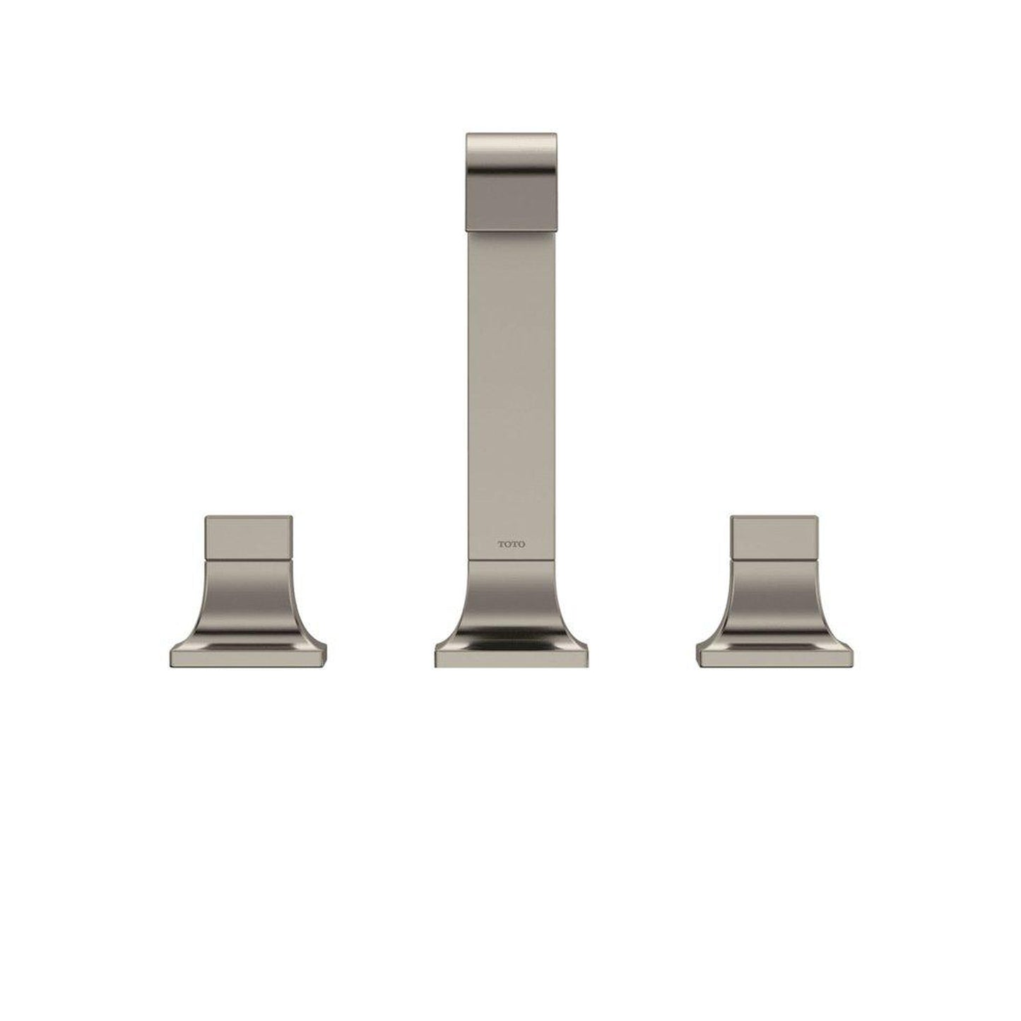 TOTO GC Polished Nickel 1.2 GPM Two-Handle Widespread Bathroom Sink Faucet With Drain Assembly