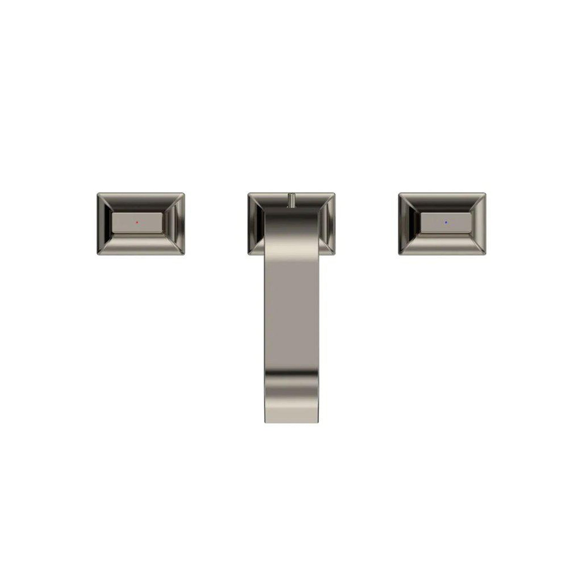 TOTO GC Polished Nickel 1.2 GPM Two-Handle Widespread Bathroom Sink Faucet With Drain Assembly