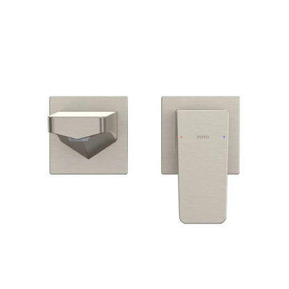 TOTO GE Brushed Nickel 1.2 GPM Single-Handle Long Wall-Mounted Bathroom Sink Faucet With Comfort Glide