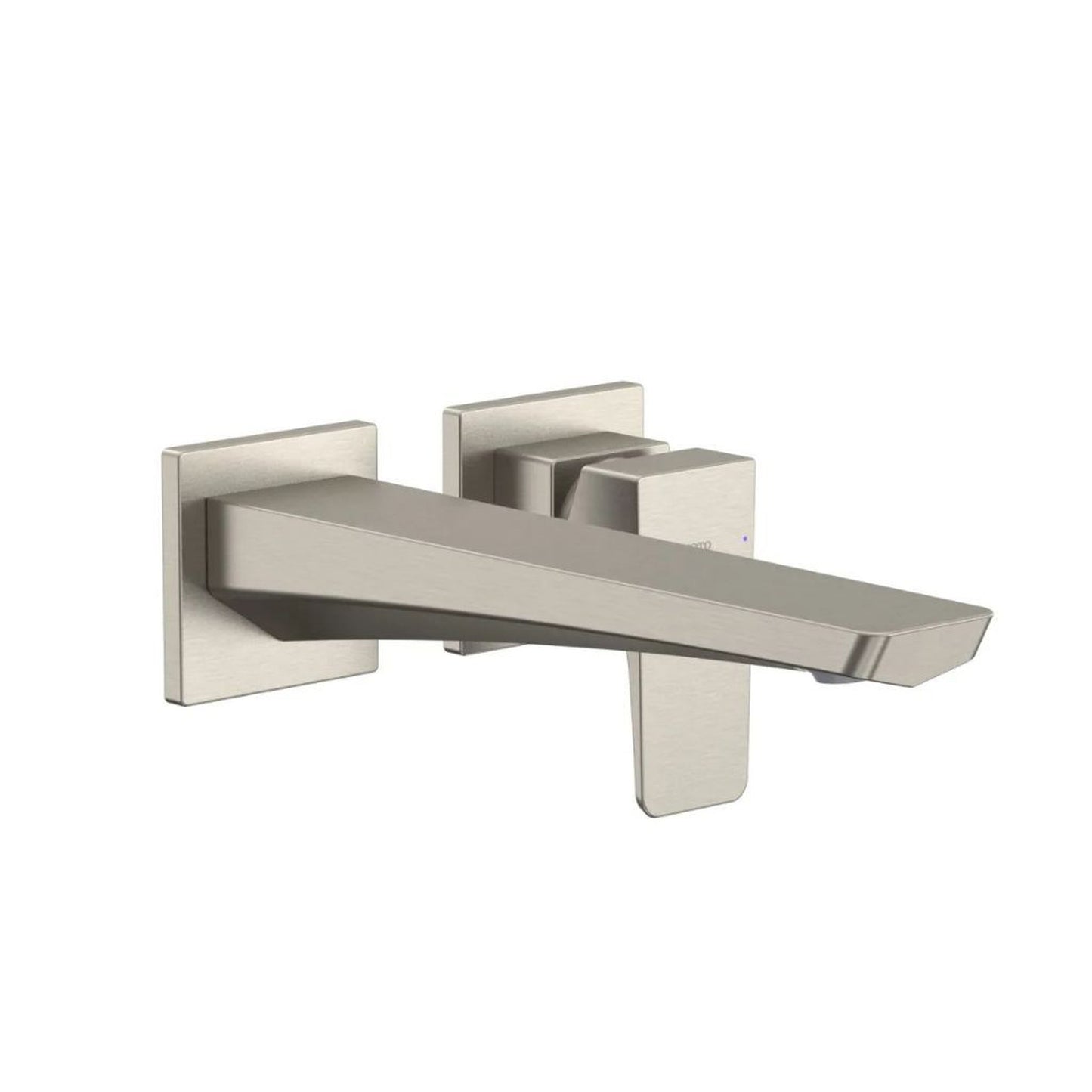 TOTO GE Brushed Nickel 1.2 GPM Single-Handle Long Wall-Mounted Bathroom Sink Faucet With Comfort Glide