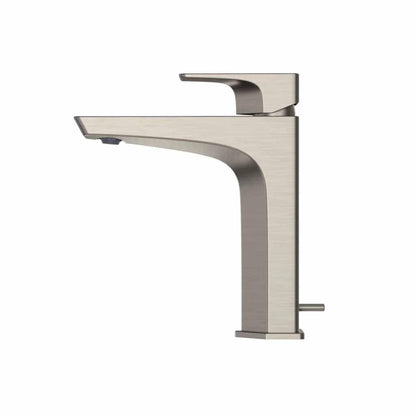 TOTO GE Brushed Nickel 1.2 GPM Single-Handle Semi-Vessel Bathroom Sink Faucet With Comfort Glide