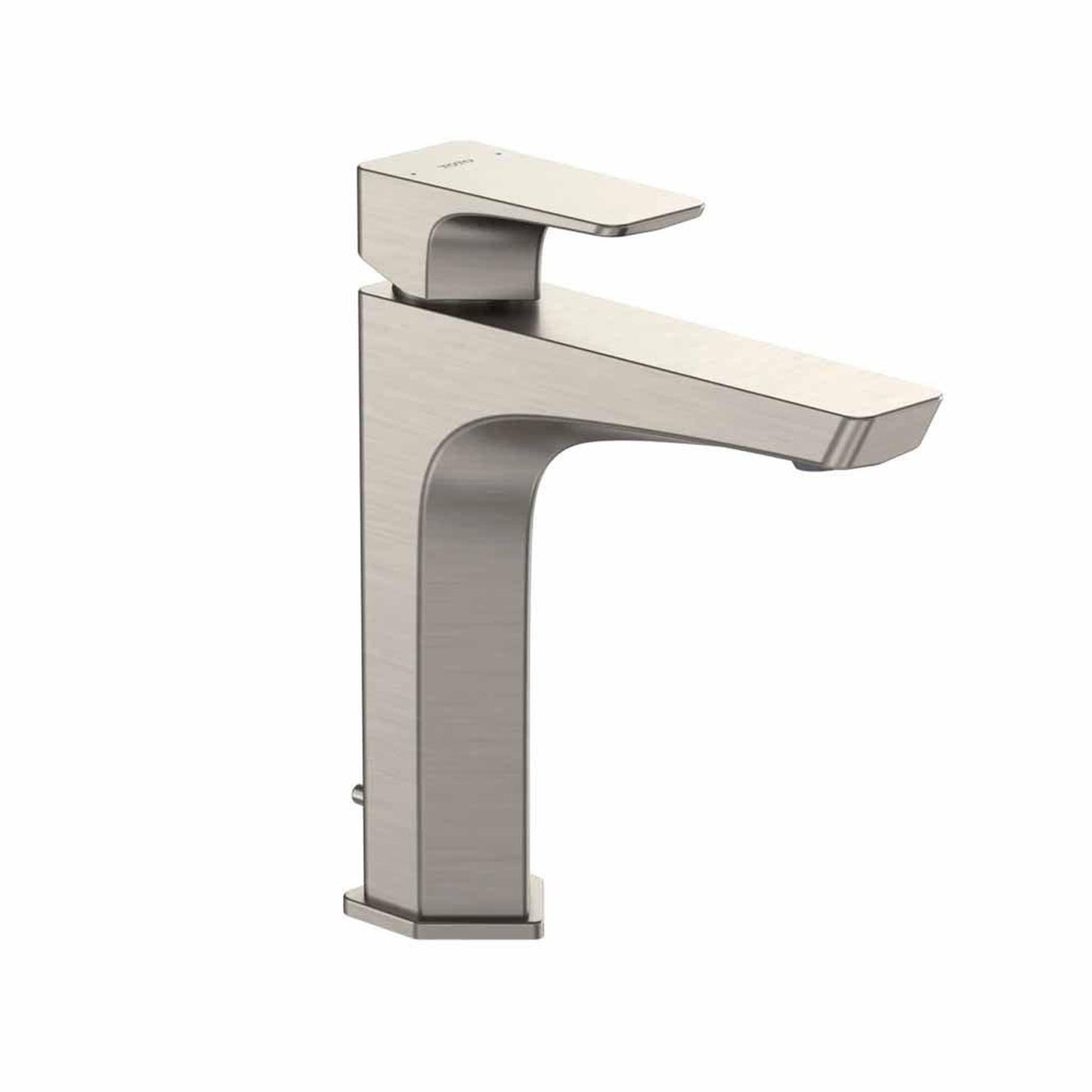 TOTO GE Brushed Nickel 1.2 GPM Single-Handle Semi-Vessel Bathroom Sink Faucet With Comfort Glide