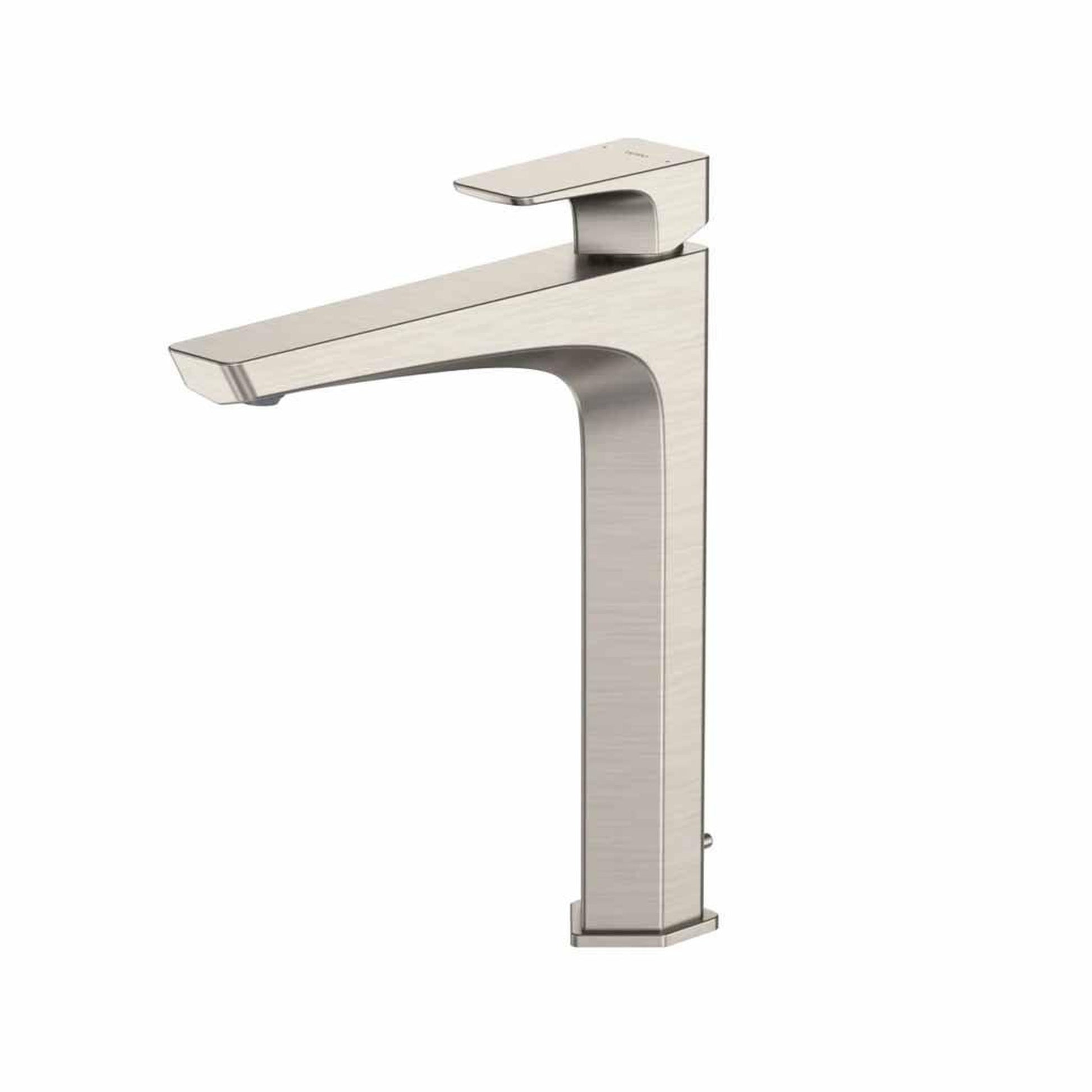 TOTO GE Brushed Nickel 1.2 GPM Single-Handle Vessel Bathroom Sink Faucet With Comfort Glide