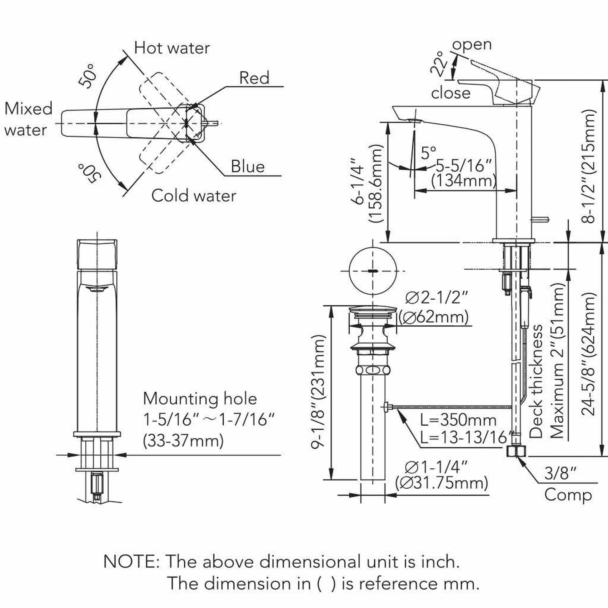 TOTO GE Polished Bronze 1.2 GPM Single-Handle Semi-Vessel Bathroom Sink Faucet With Comfort Glide