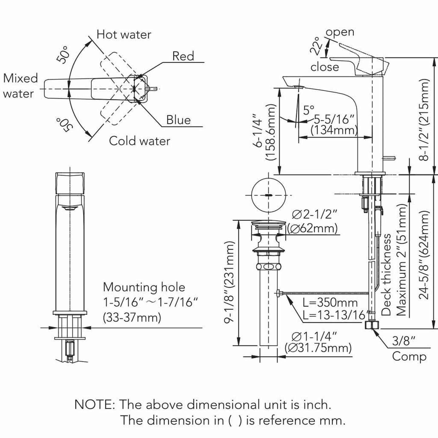 TOTO GE Polished Chrome 1.2 GPM Single-Handle Semi-Vessel Bathroom Sink Faucet With Comfort Glide