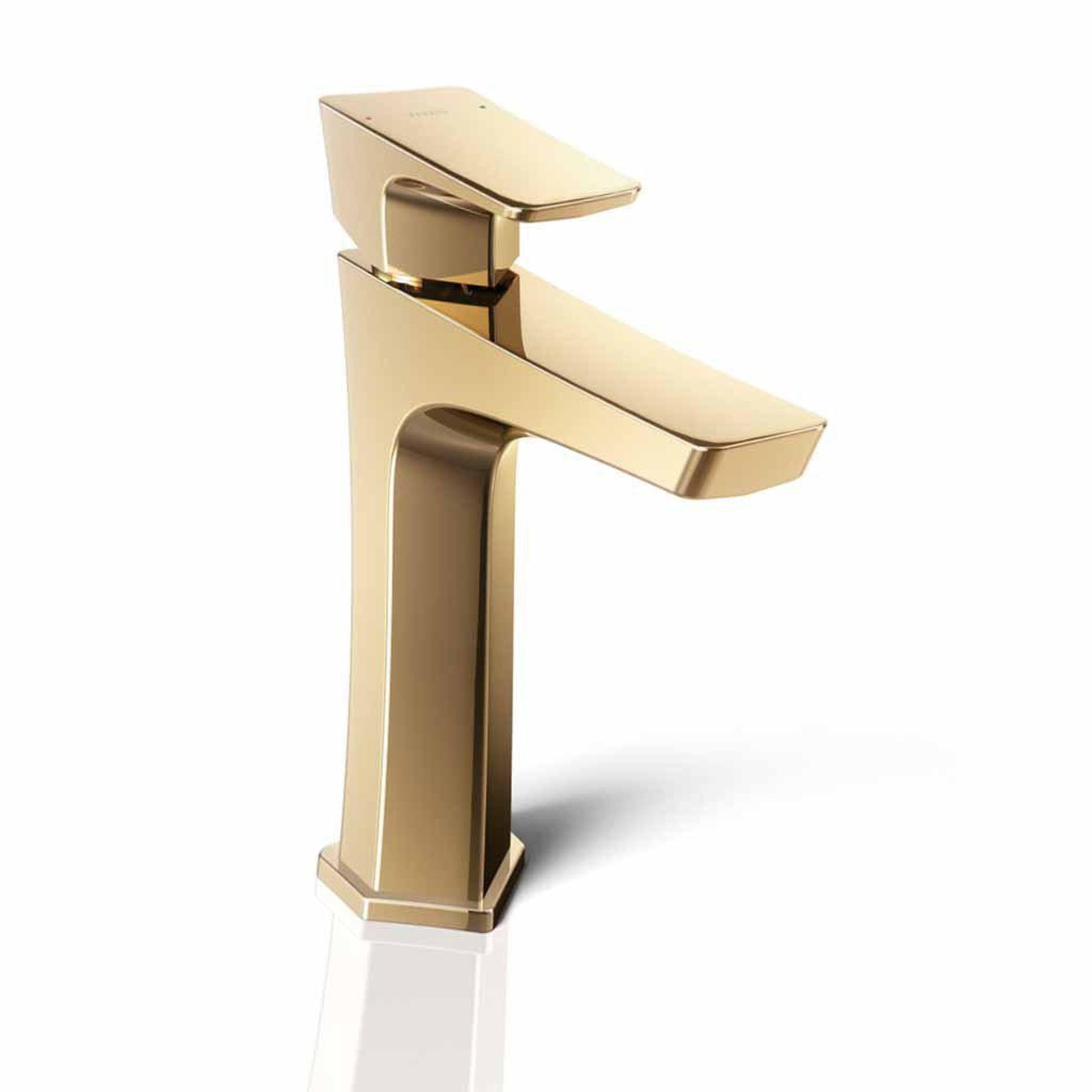 TOTO GE Polished French Gold 1.2 GPM Single-Handle Semi-Vessel Bathroom Sink Faucet With Comfort Glide