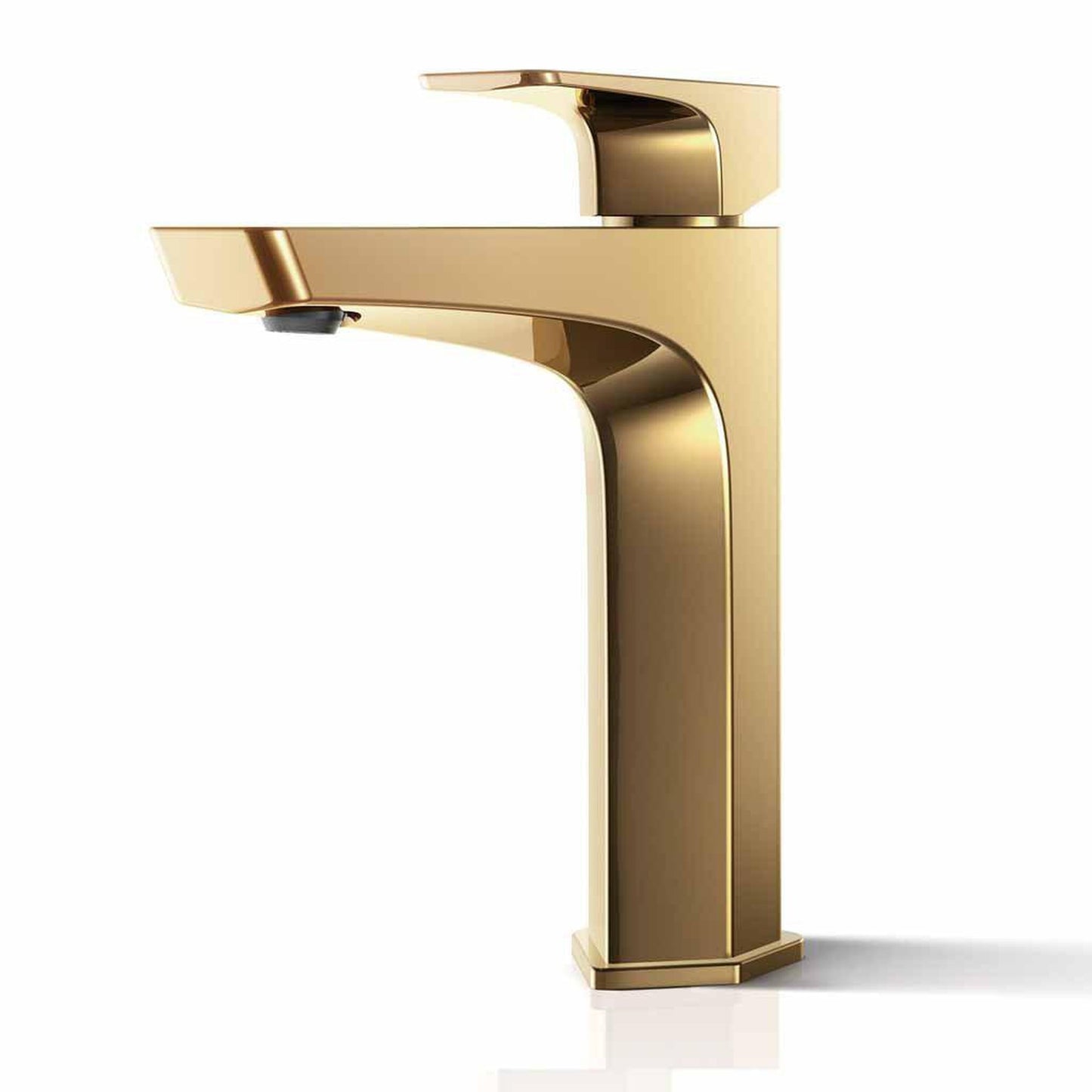 TOTO GE Polished French Gold 1.2 GPM Single-Handle Semi-Vessel Bathroom Sink Faucet With Comfort Glide