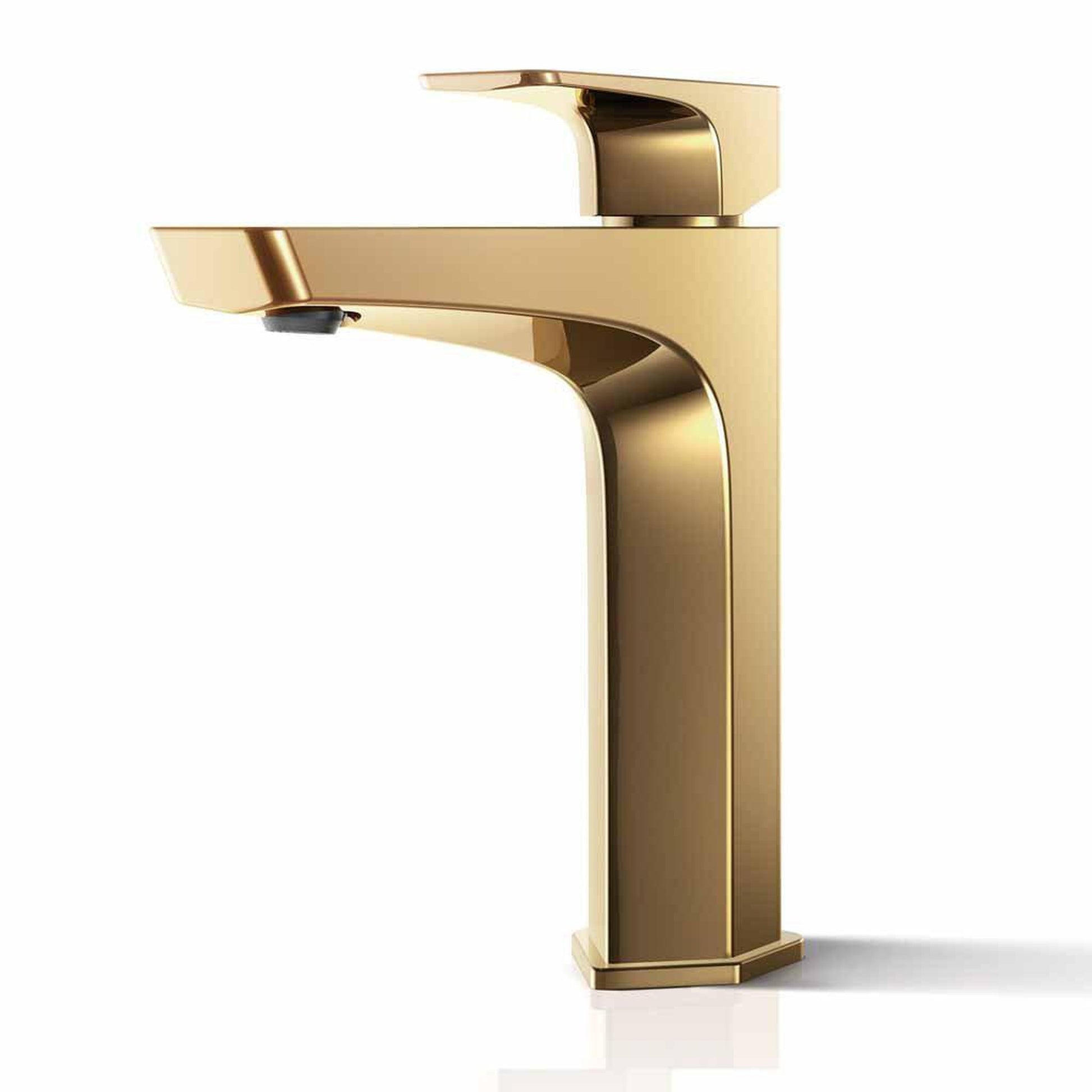 TOTO GE Polished French Gold 1.2 GPM Single-Handle Semi-Vessel Bathroom Sink Faucet With Comfort Glide