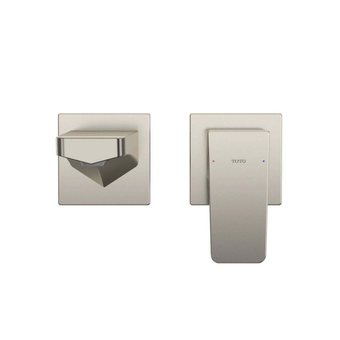 TOTO GE Polished Nickel 1.2 GPM Single-Handle Long Wall-Mounted Bathroom Sink Faucet With Comfort Glide