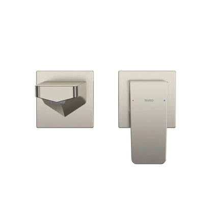 TOTO GE Polished Nickel 1.2 GPM Single-Handle Long Wall-Mounted Bathroom Sink Faucet With Comfort Glide