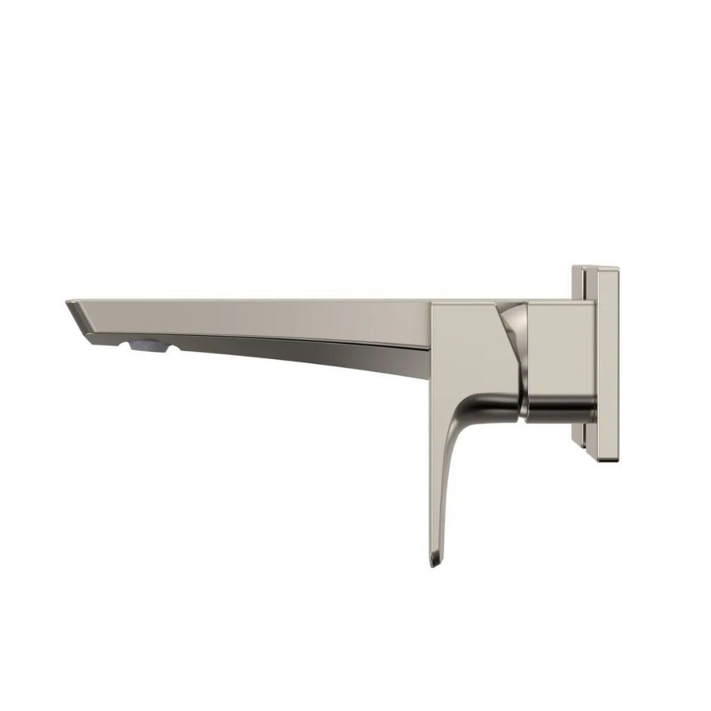 TOTO GE Polished Nickel 1.2 GPM Single-Handle Short Wall-Mounted Bathroom Sink Faucet With Comfort Glide