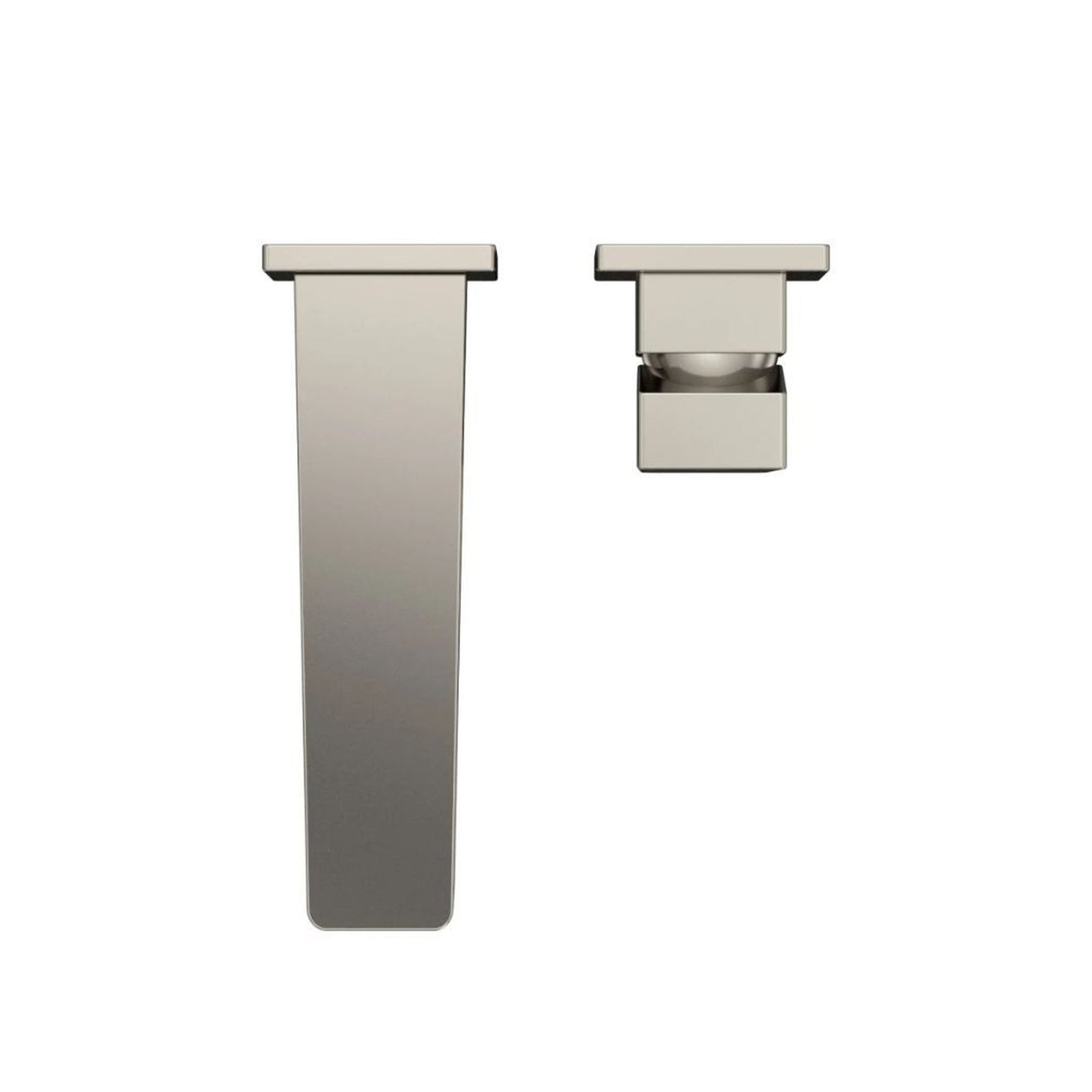 TOTO GE Polished Nickel 1.2 GPM Single-Handle Short Wall-Mounted Bathroom Sink Faucet With Comfort Glide