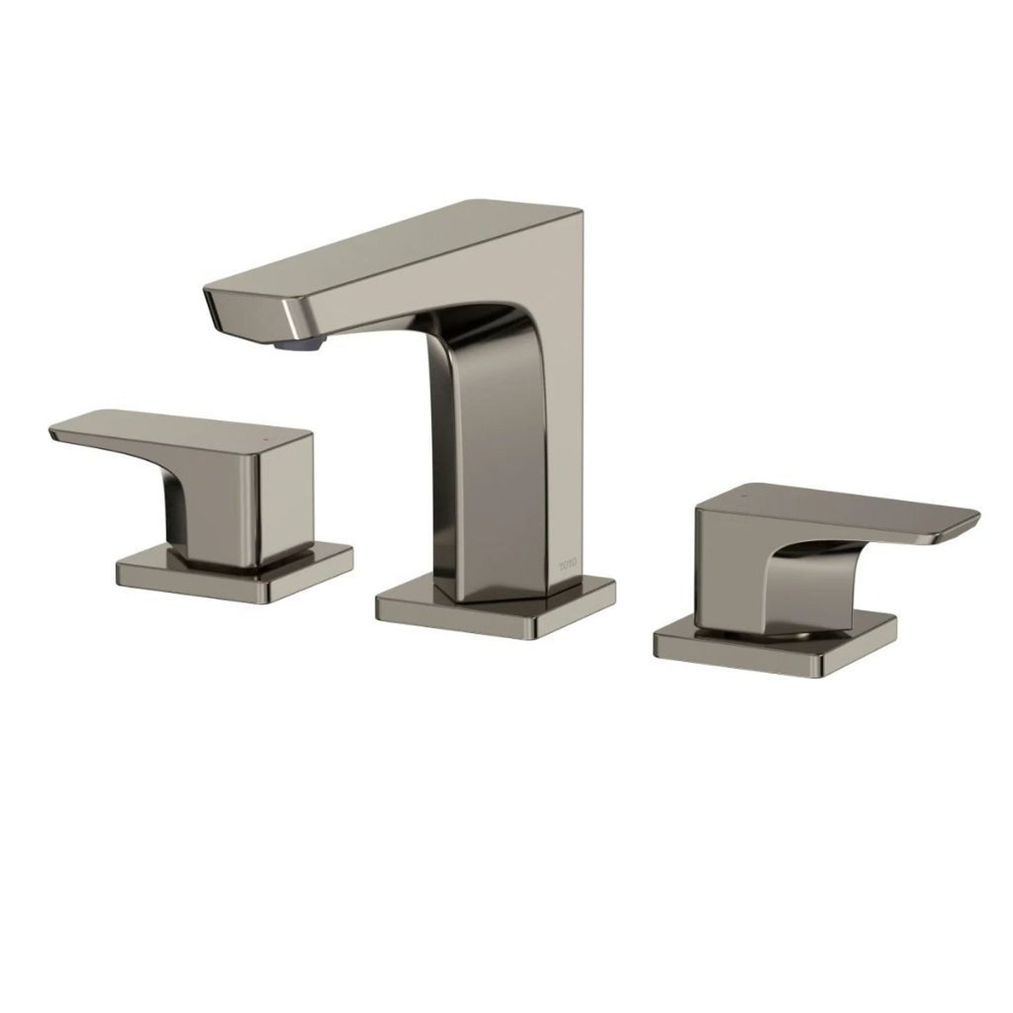 TOTO GE Polished Nickel 1.2 GPM Two-Handle Widespread Bathroom Sink Faucet With Drain Assembly