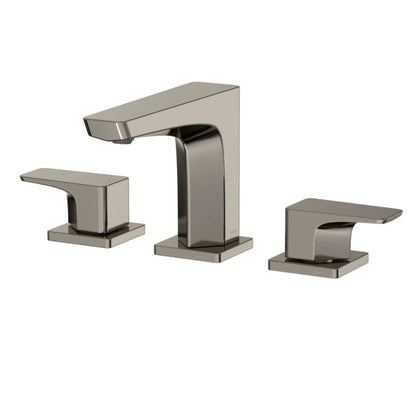 TOTO GE Polished Nickel 1.2 GPM Two-Handle Widespread Bathroom Sink Faucet With Drain Assembly