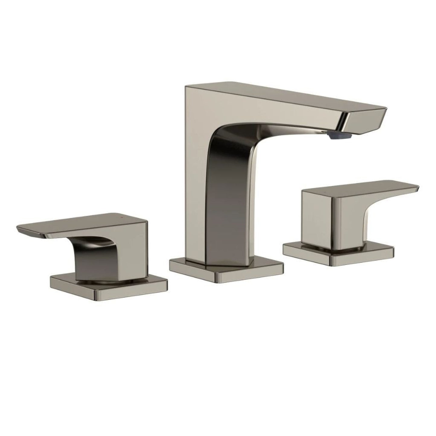 TOTO GE Polished Nickel 1.2 GPM Two-Handle Widespread Bathroom Sink Faucet With Drain Assembly