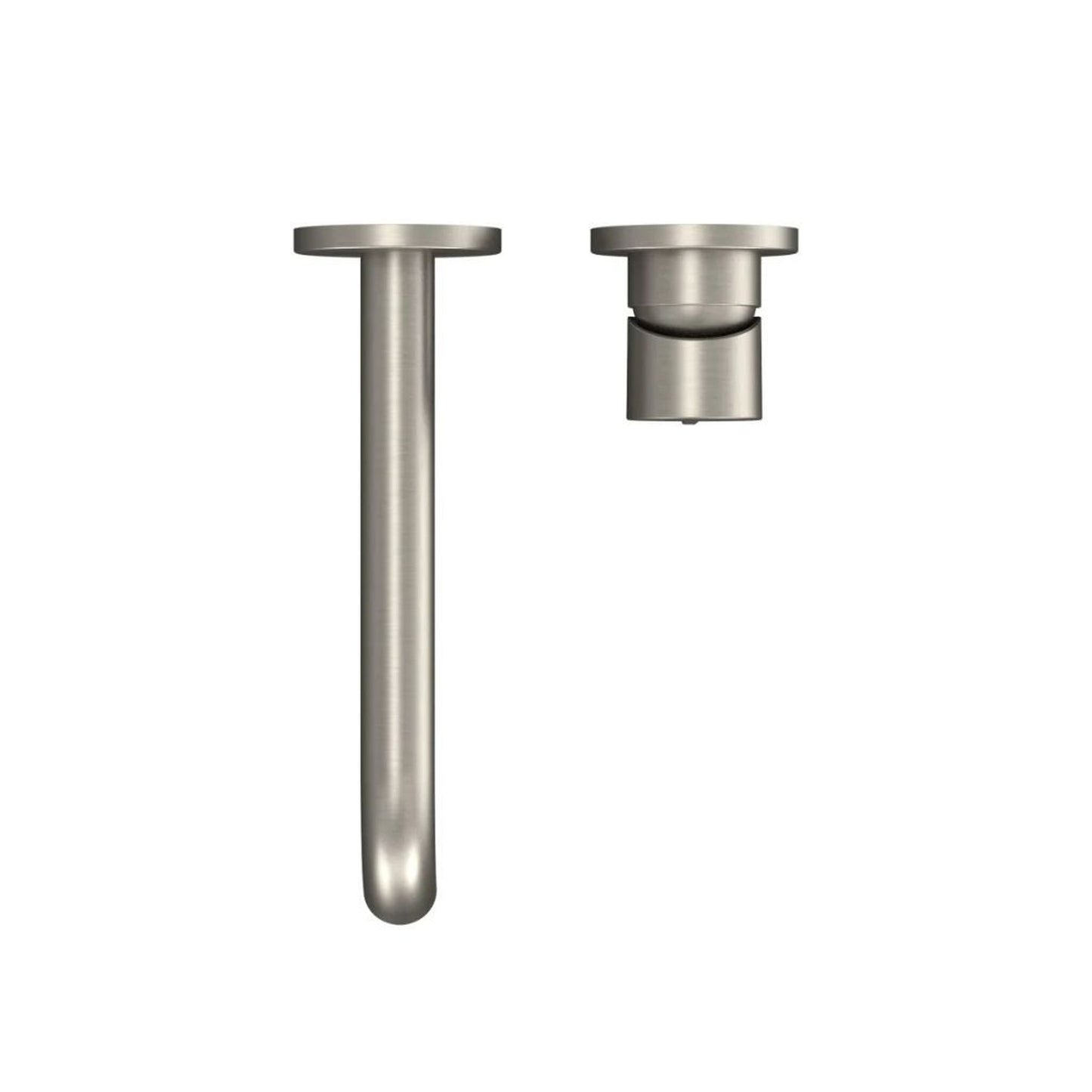 TOTO GF Brushed Nickel 1.2 GPM Single-Handle Long Wall-Mounted Bathroom Sink Faucet With Comfort Glide