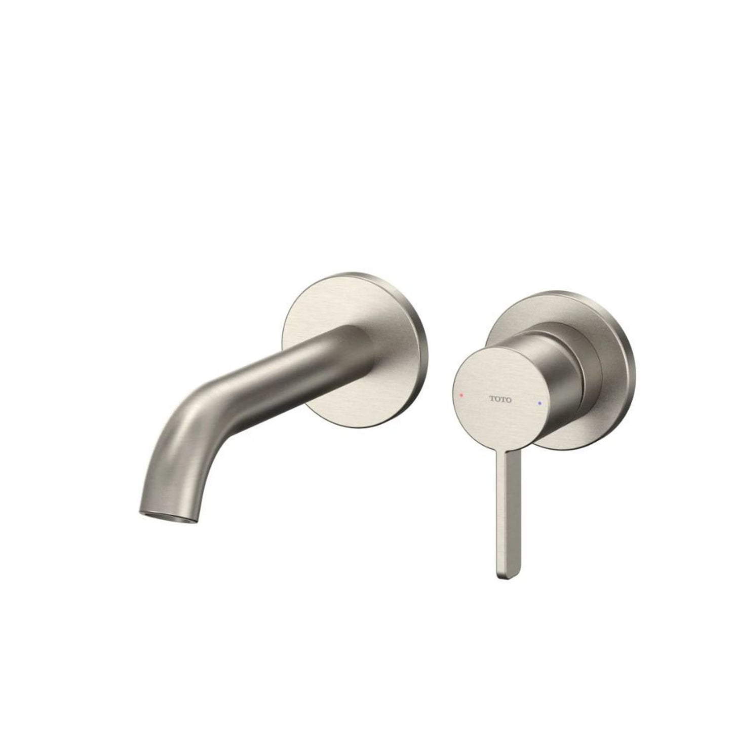 TOTO GF Brushed Nickel 1.2 GPM Single-Handle Short Wall-Mounted Bathroom Sink Faucet With Comfort Glide